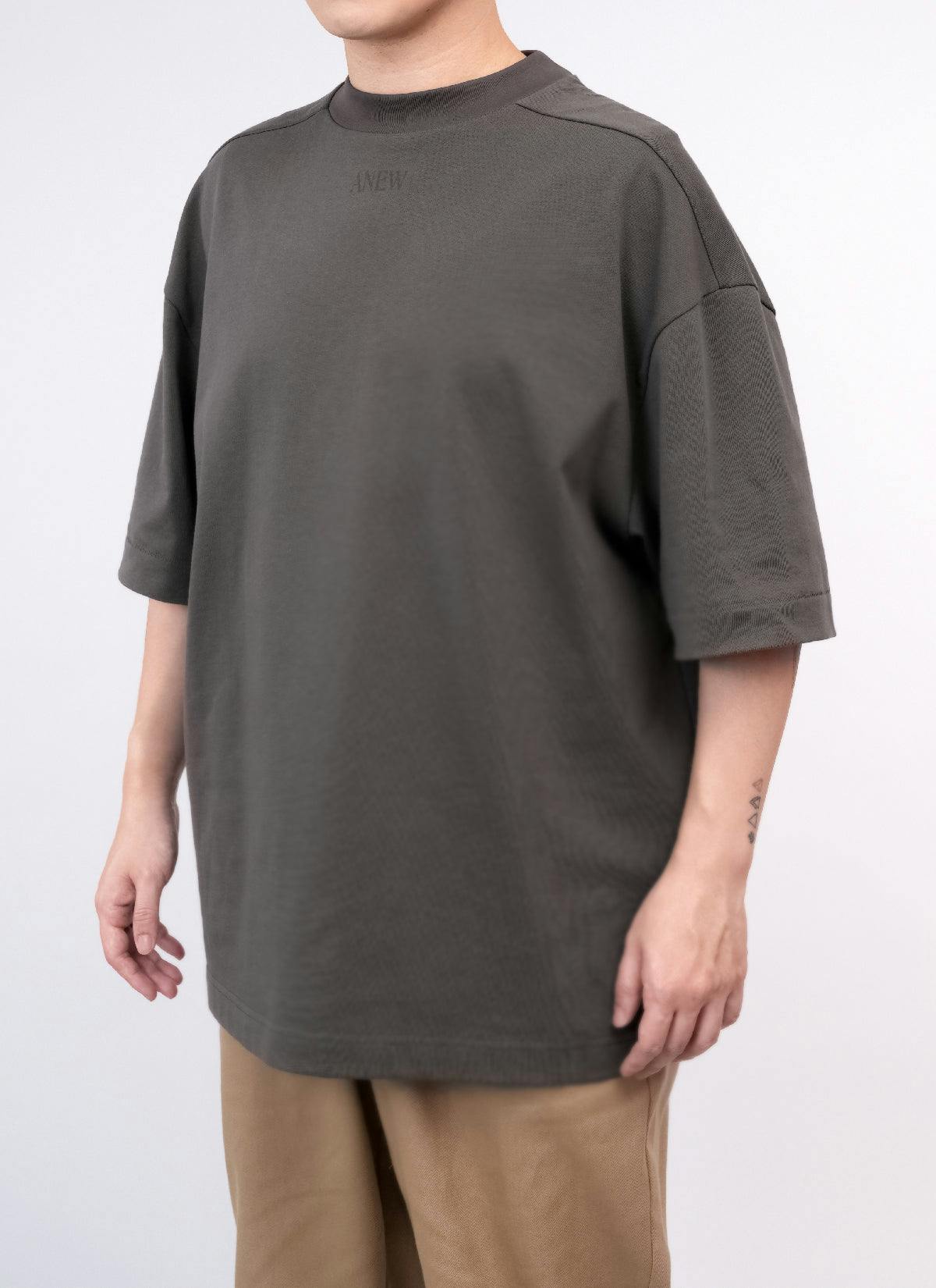 ˝ANEW˝  Relaxed T-Shirt Charcoal/ Charcoal
