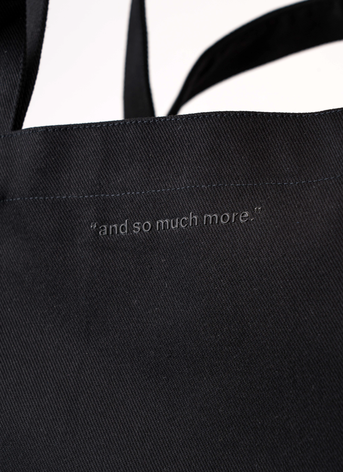 ˝SO MUCH MORE˝  Shopping Bag Black