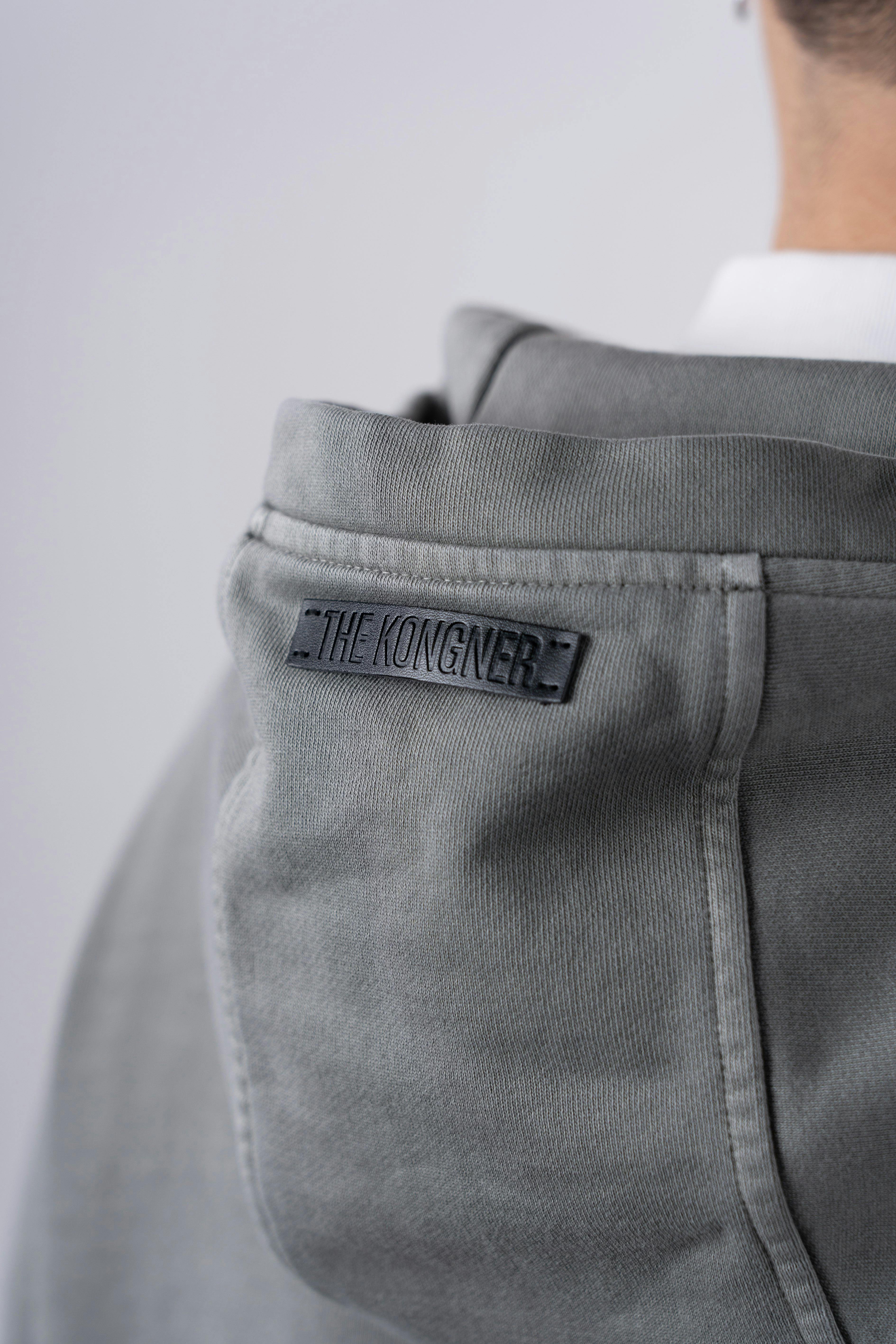˝CHAOS˝ Washed Zip-Up - Washed Grey