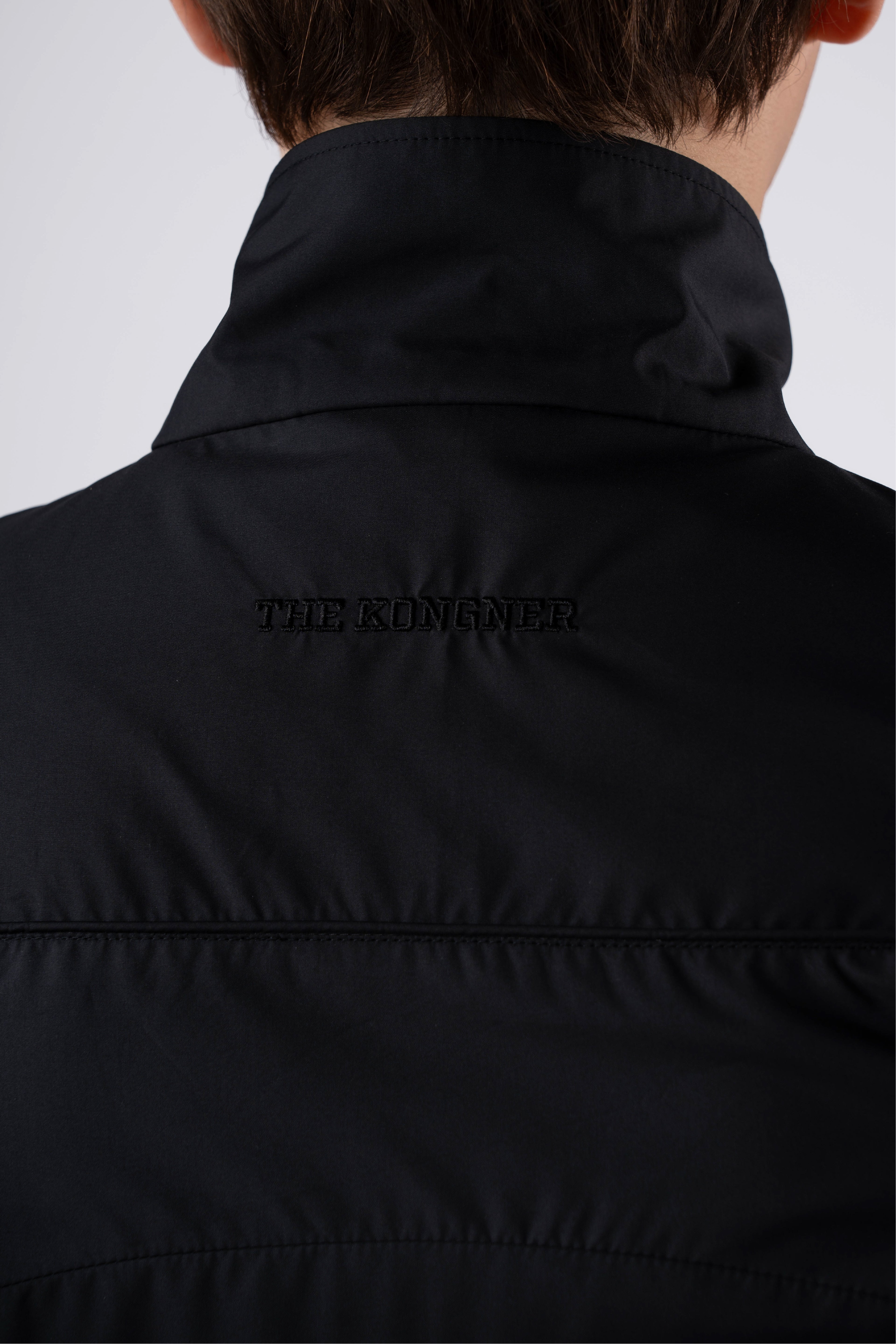 “REAL NORMALITY” Panelled Track Jacket - Black/Black