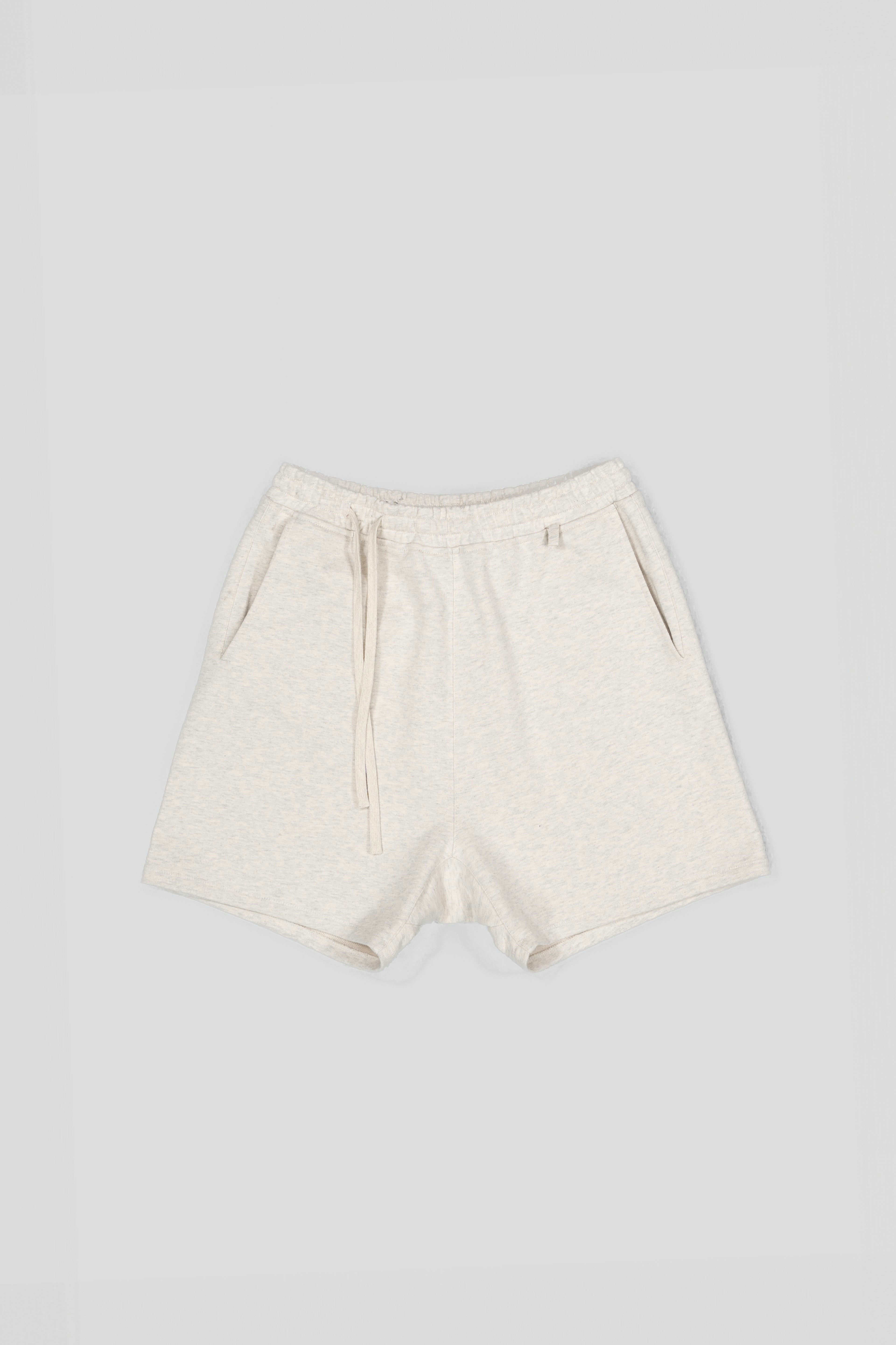 Fundamental Sweat Shorts - Mélange Light Grey