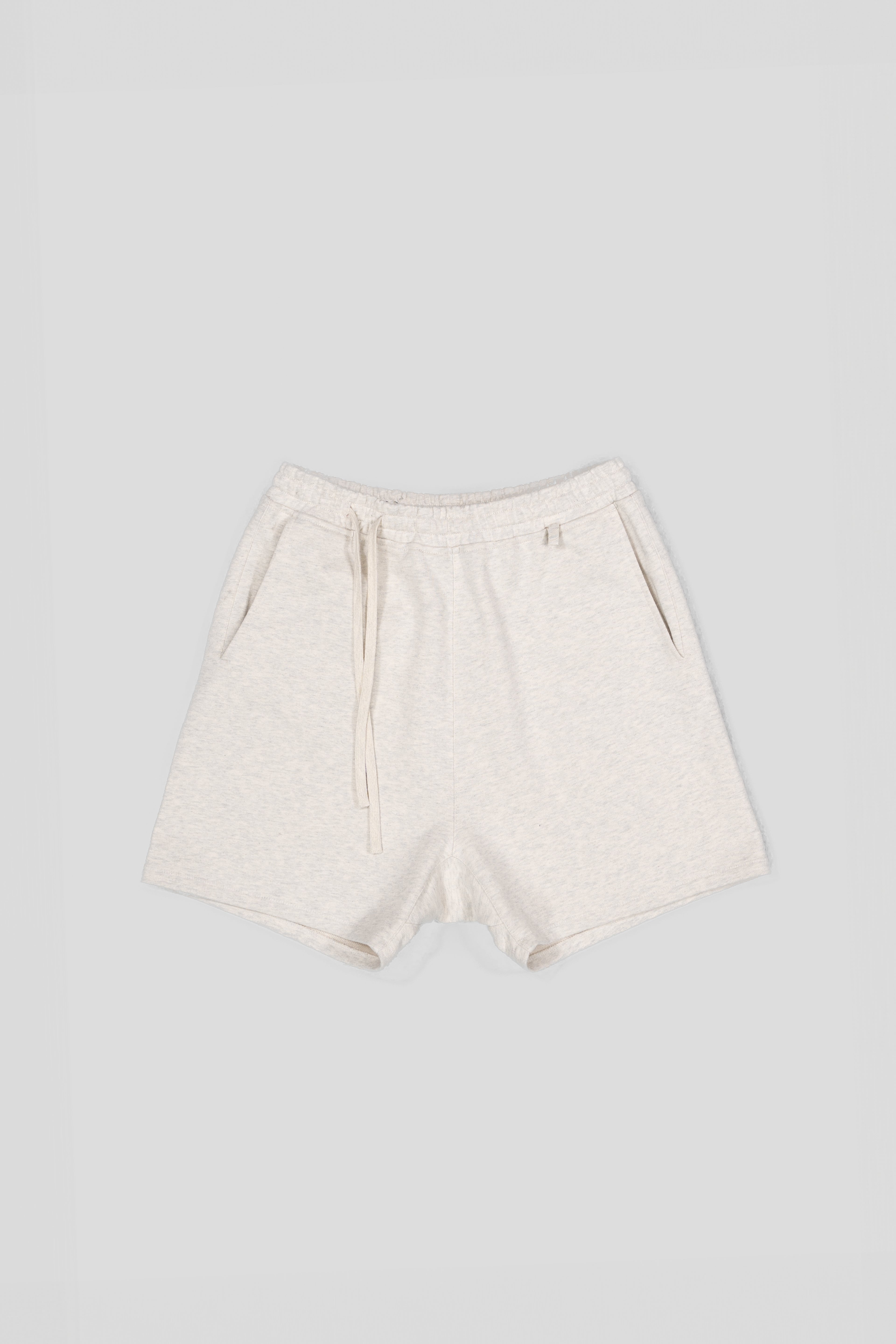 Fundamental Sweat Shorts - Mélange Light Grey