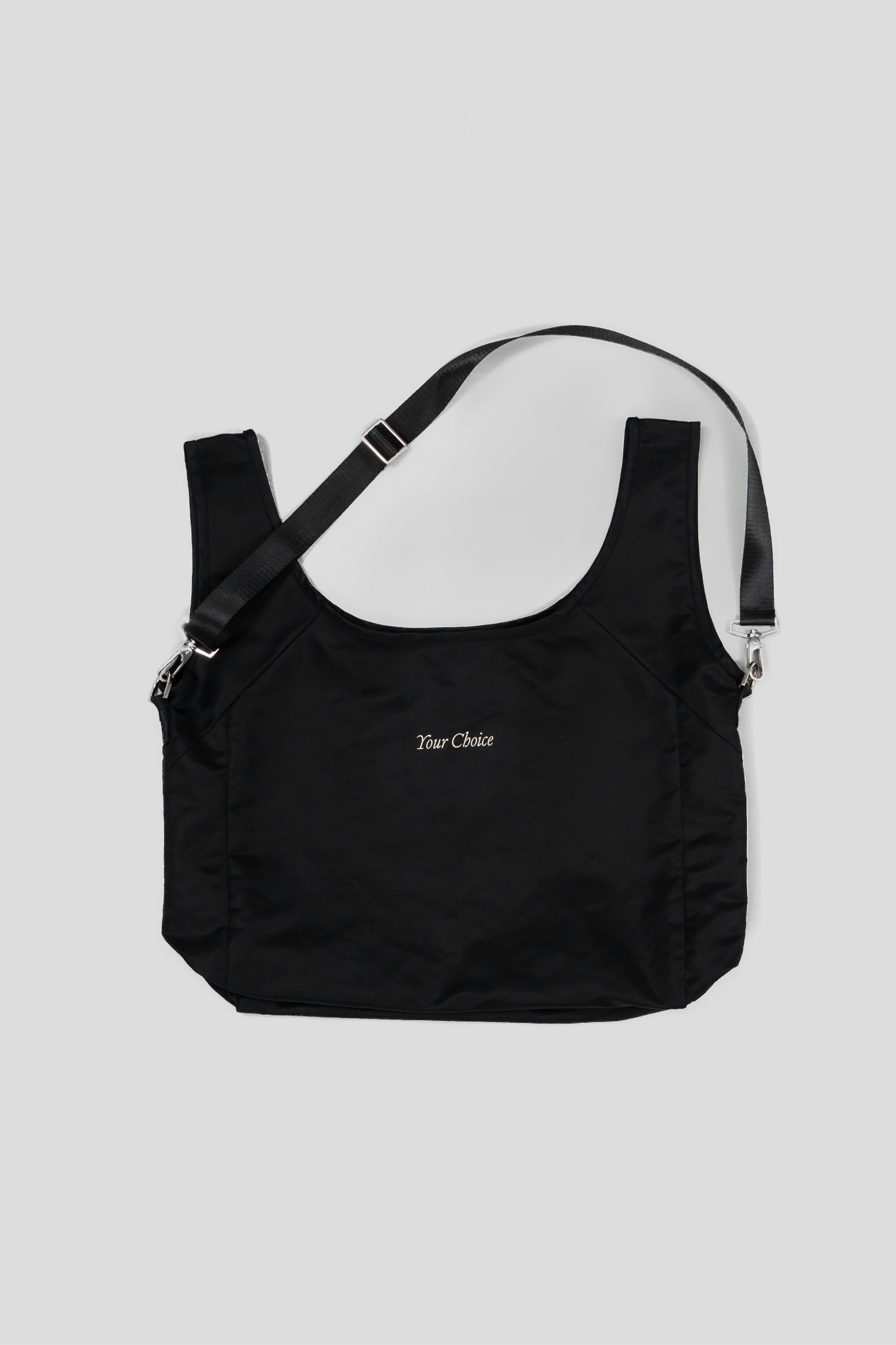 “YOUR CHOICE” Nylon Shopping Tote with straps