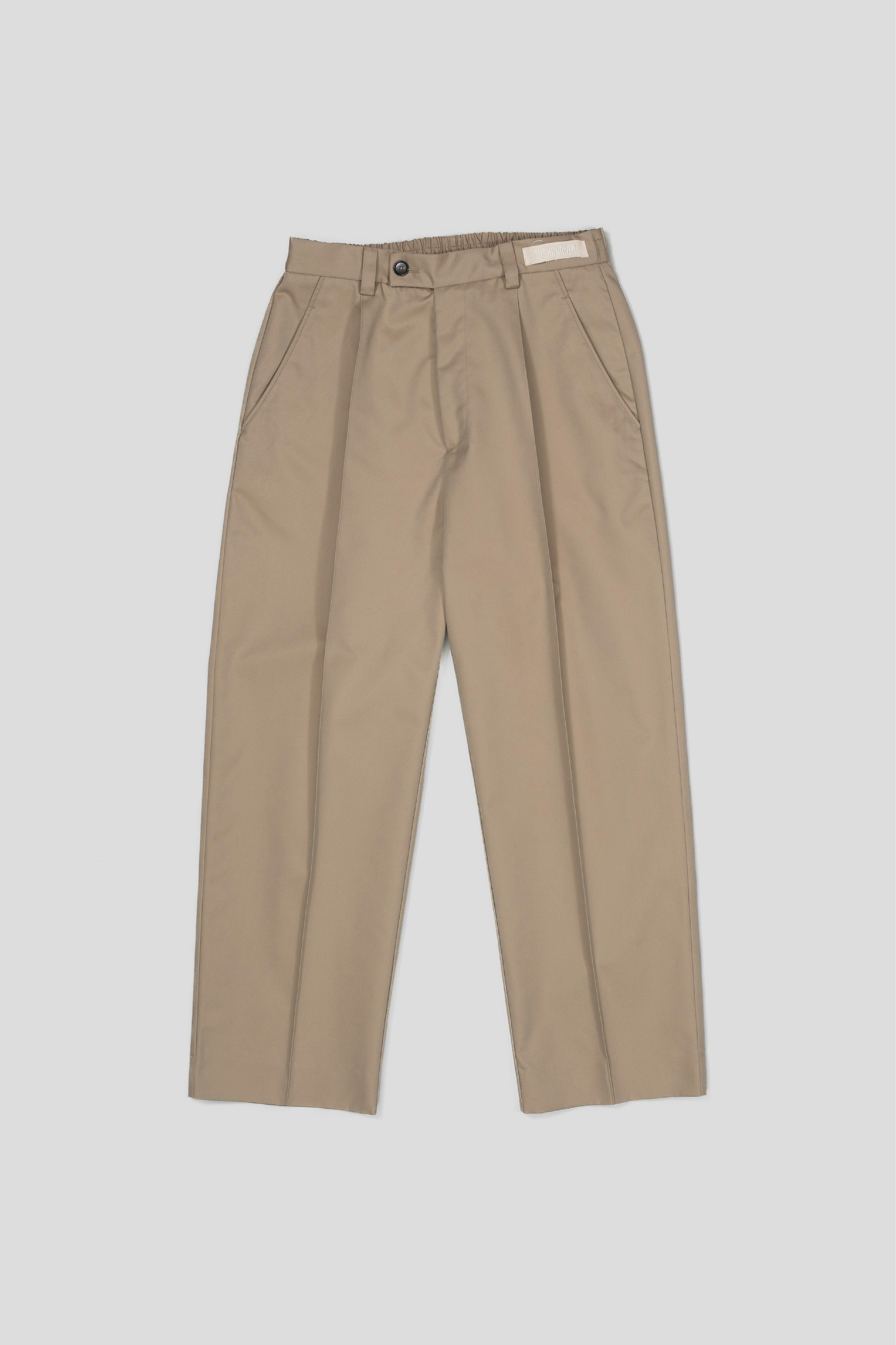 Fundamental Pleated Pants - Beige