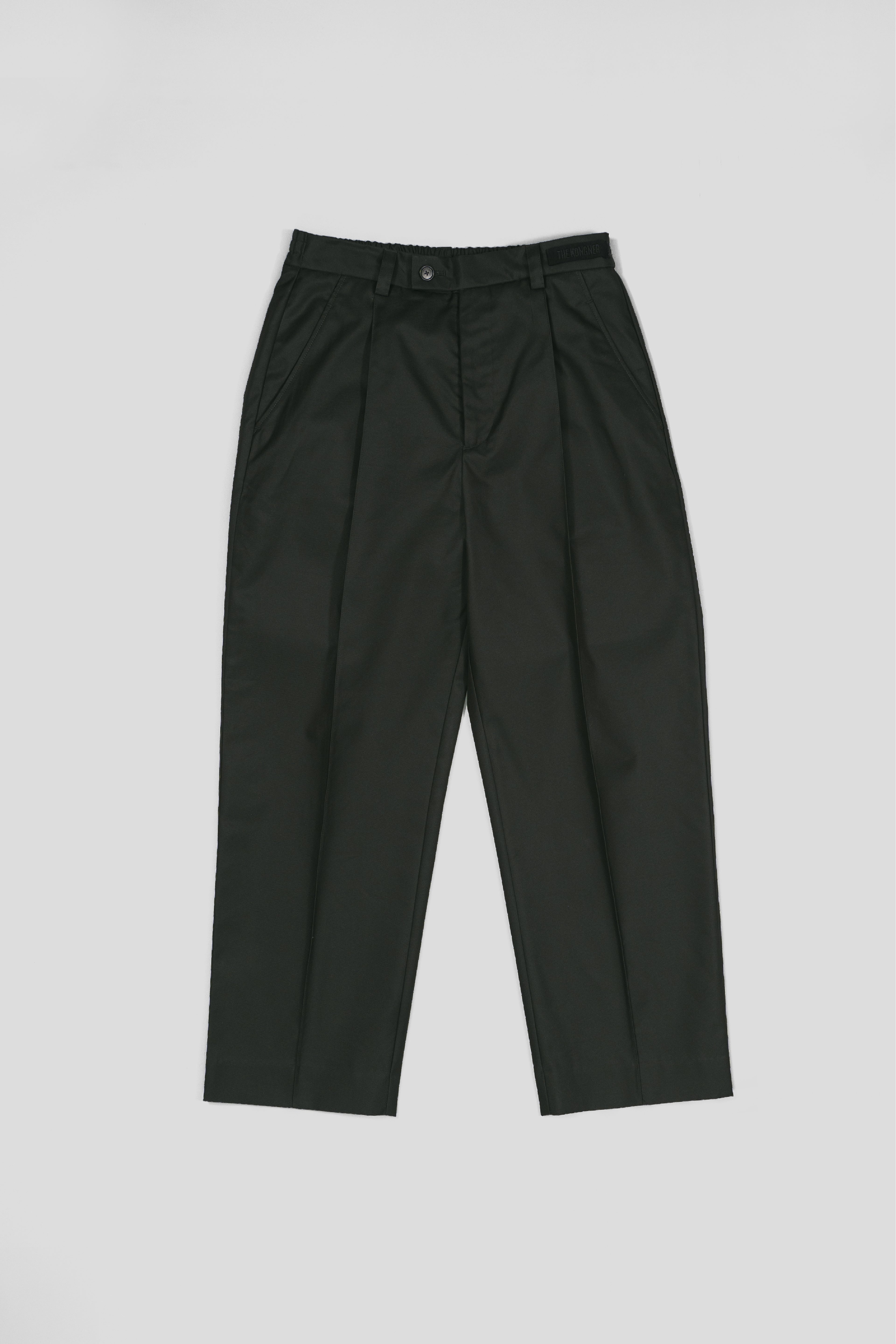 Fundamental Pleated Pants - Dark Green