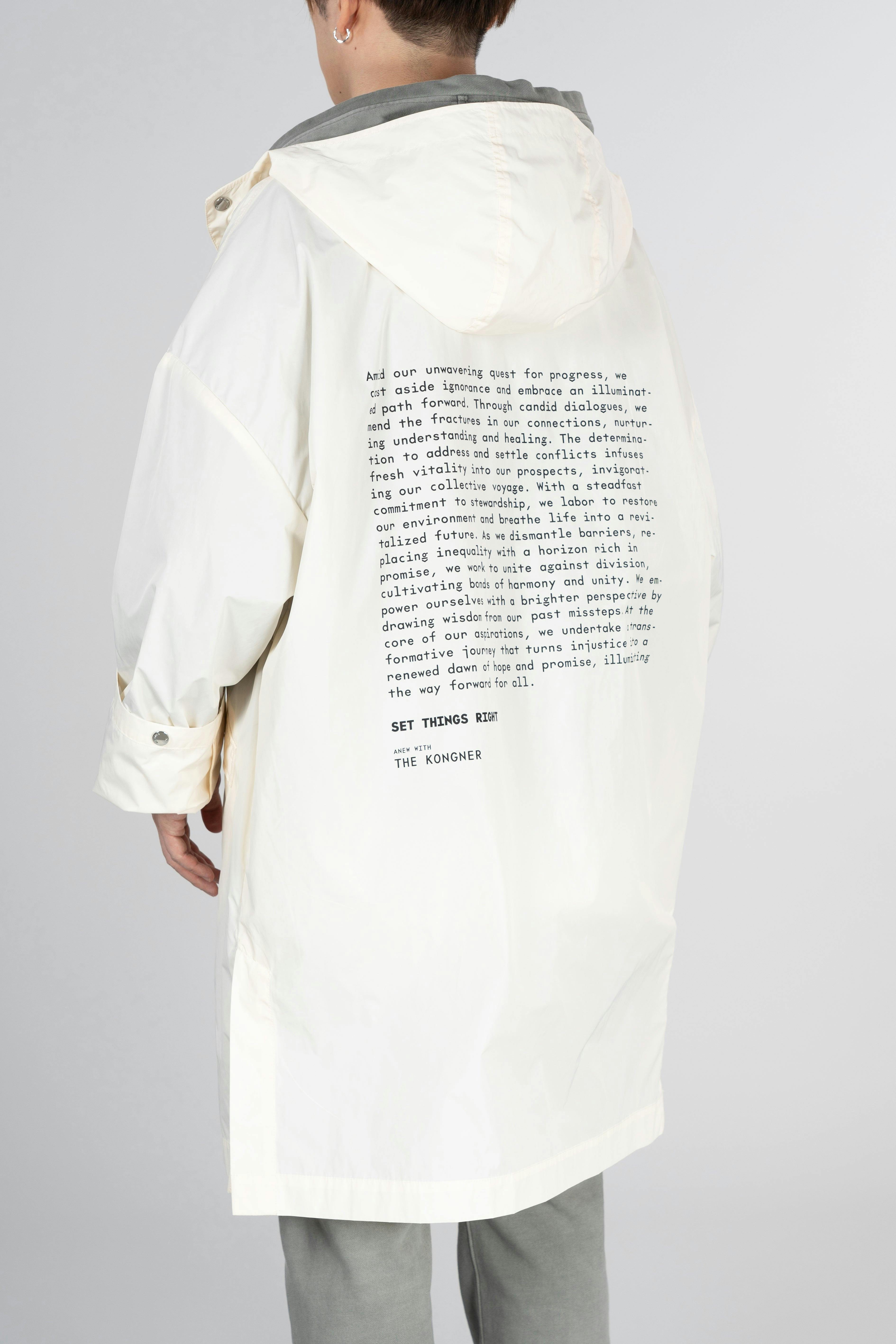 ˝ANEW˝ Raincoat - Decayed White