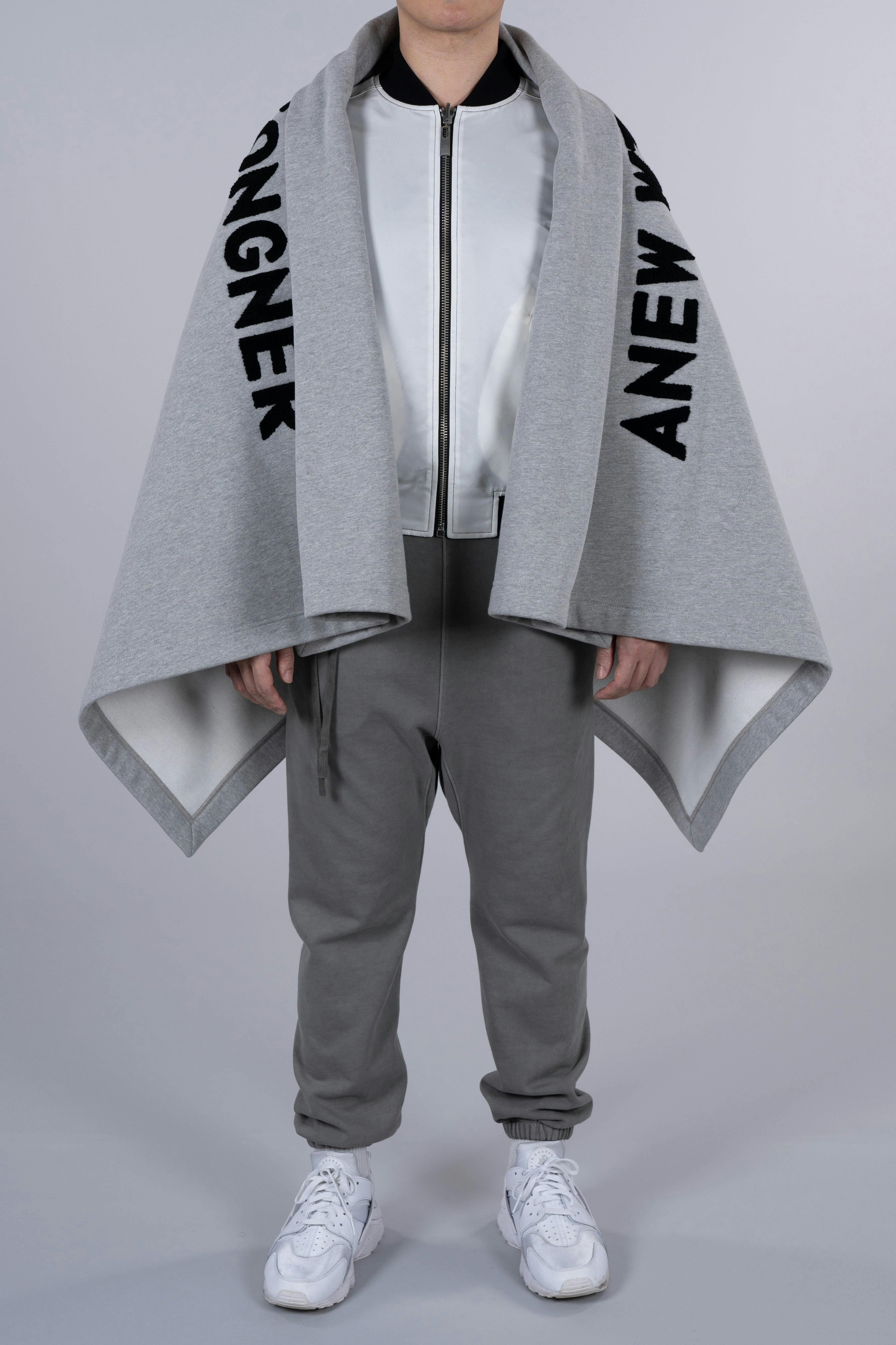 ˝SET THINGS RIGHT˝ Cotton Blanket - Grey