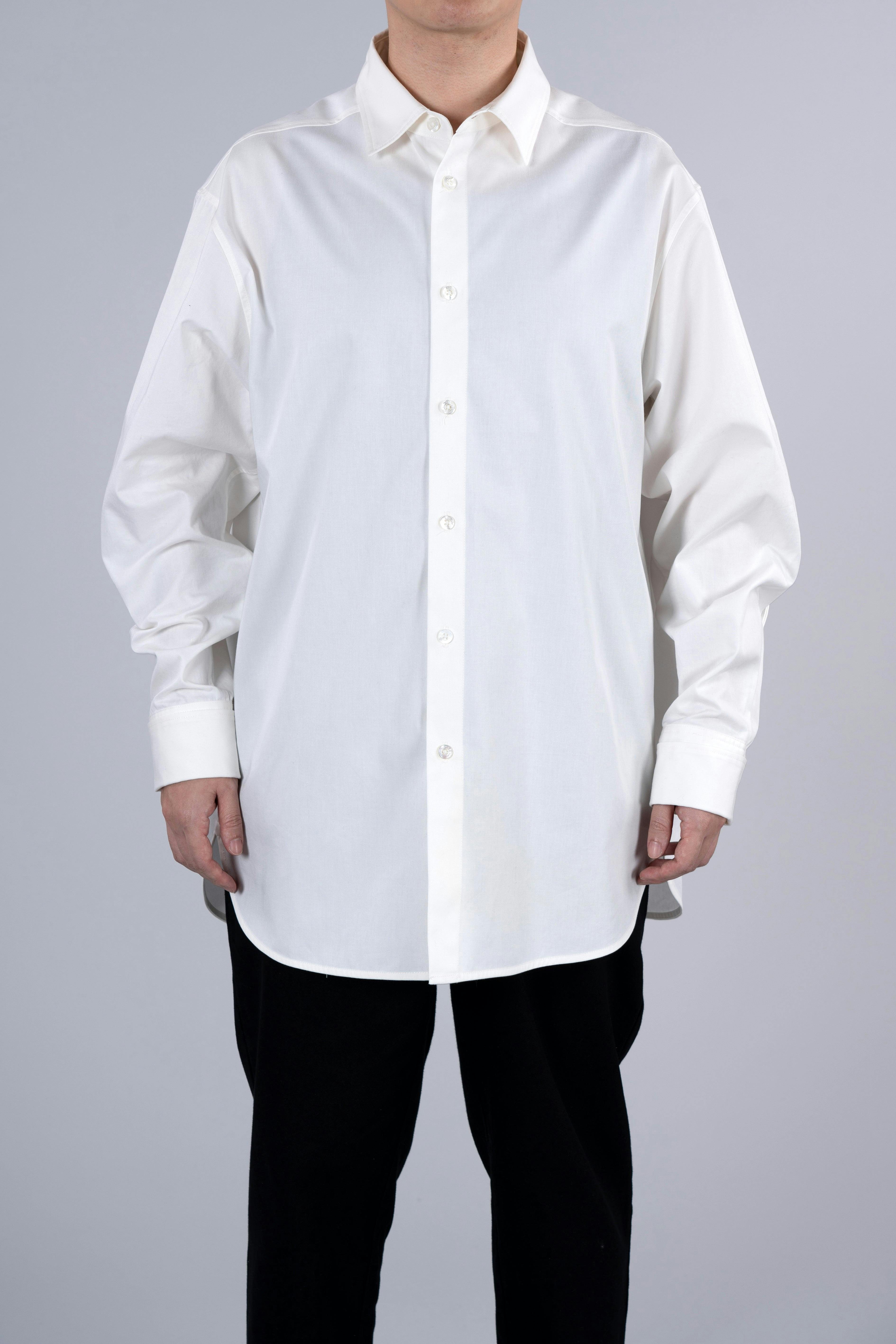 ˝ORDER˝ Oversized Shirt - Plain White