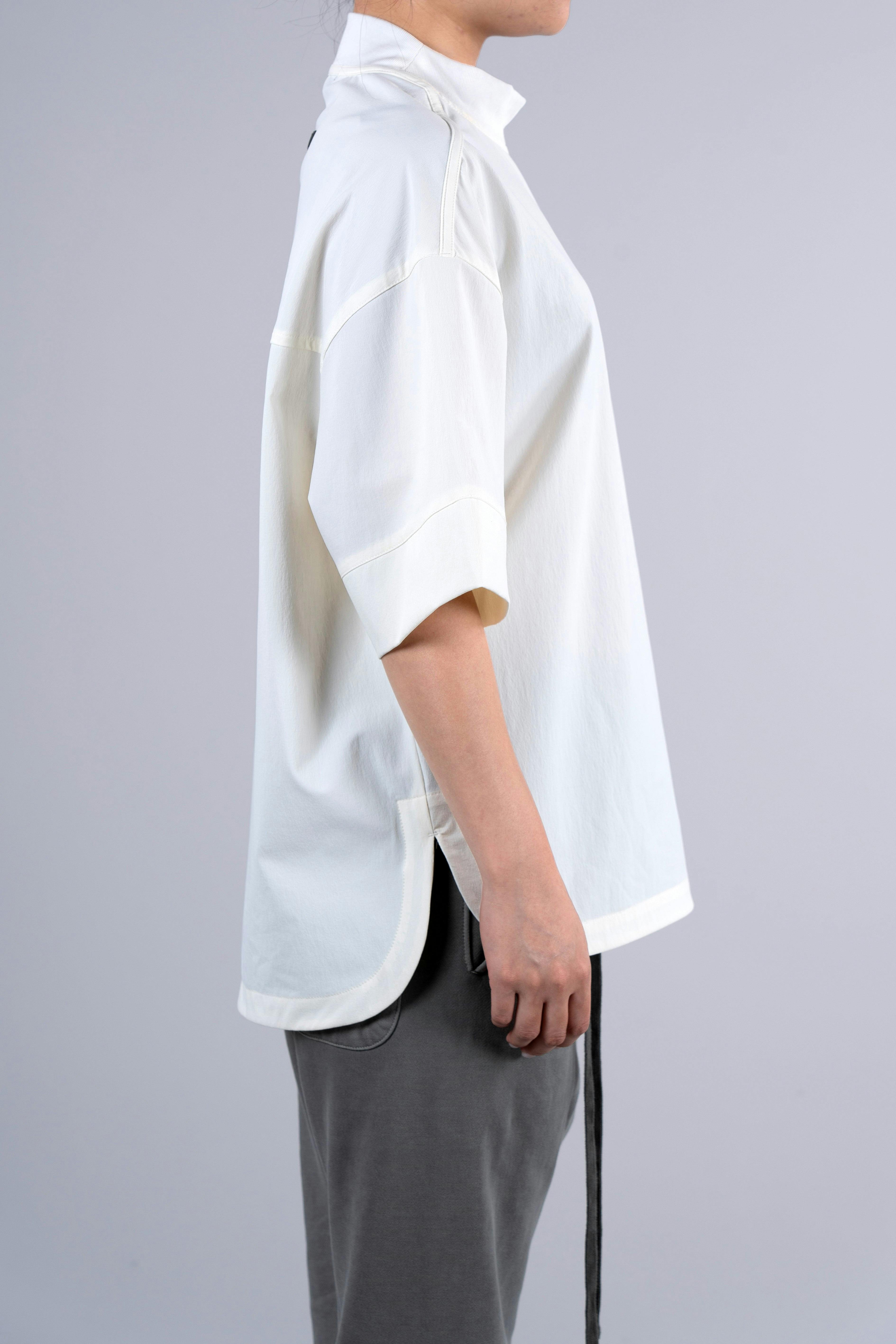 ˝INVERSE˝ Woven T-Shirt - Decayed White