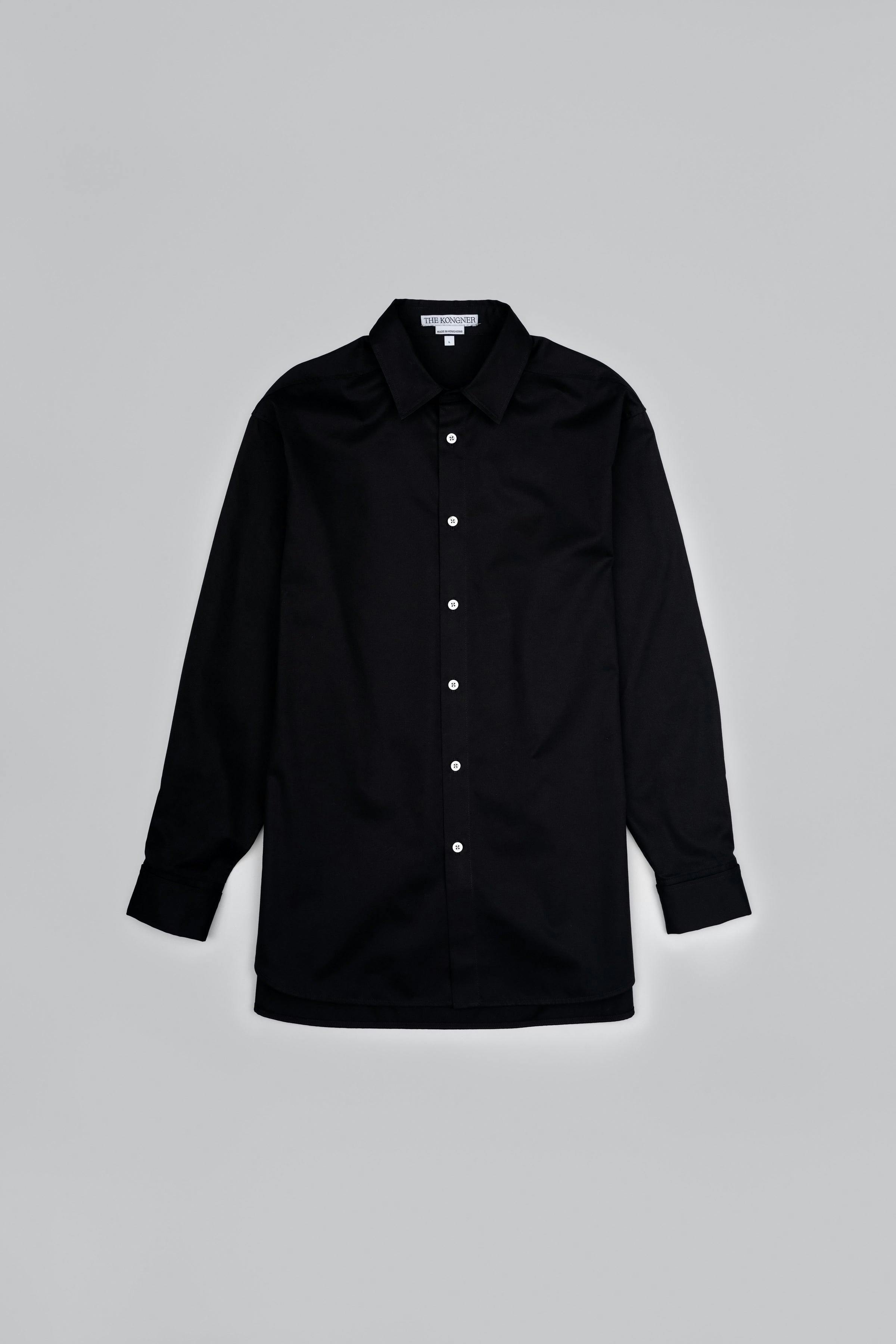 ˝ORDER˝ Oversized Shirt - Plain Black