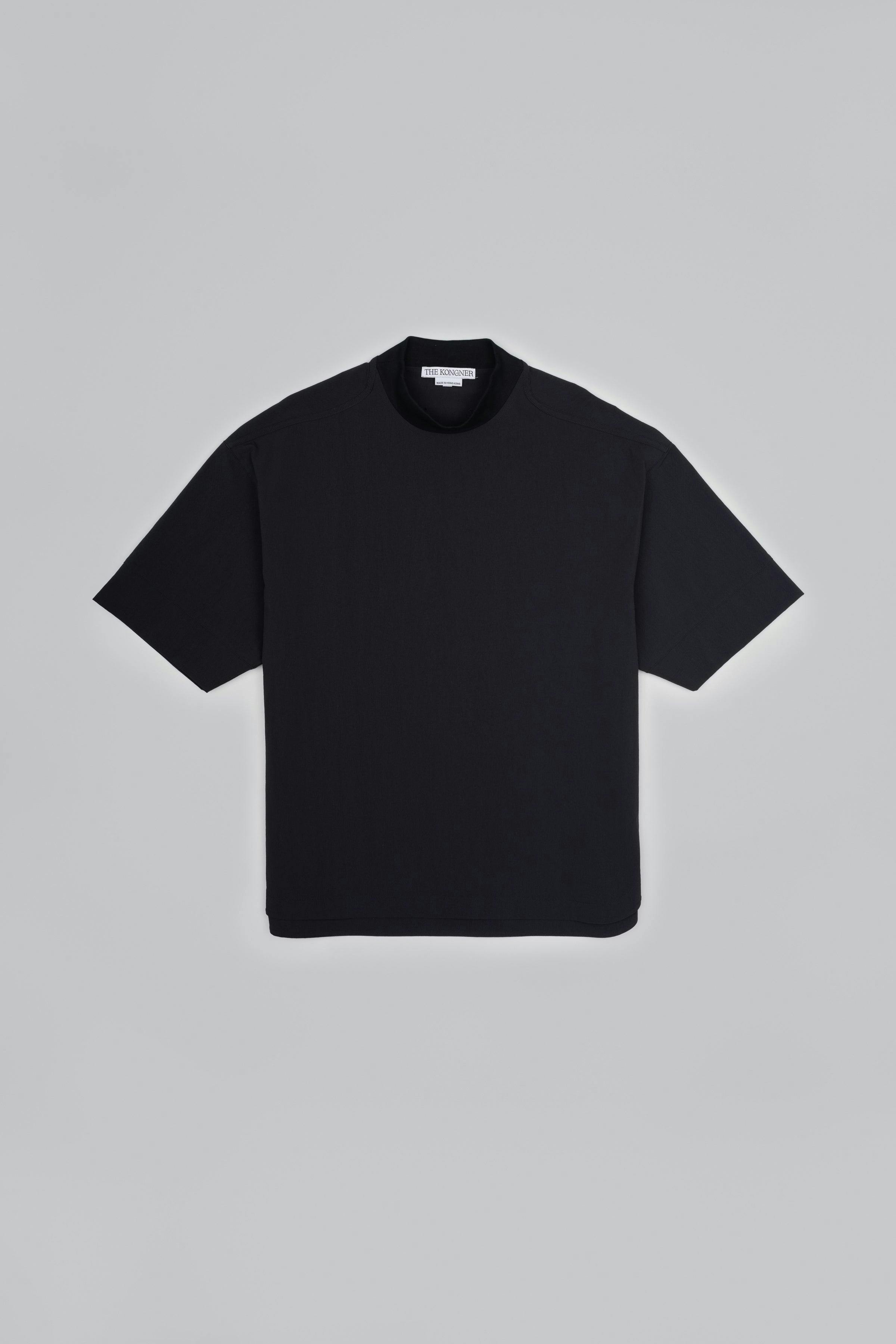 ˝INVERSE˝ Woven T-Shirt - Plain Black