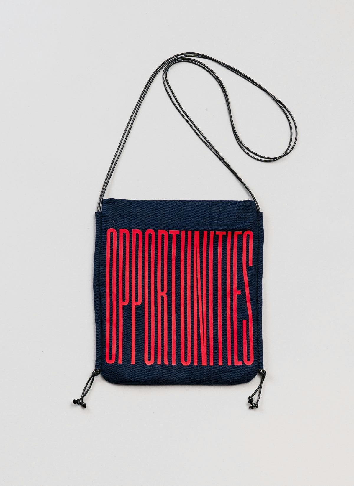 ˝OPPORTUNITIES˝  Pouch Bag Navy Blue