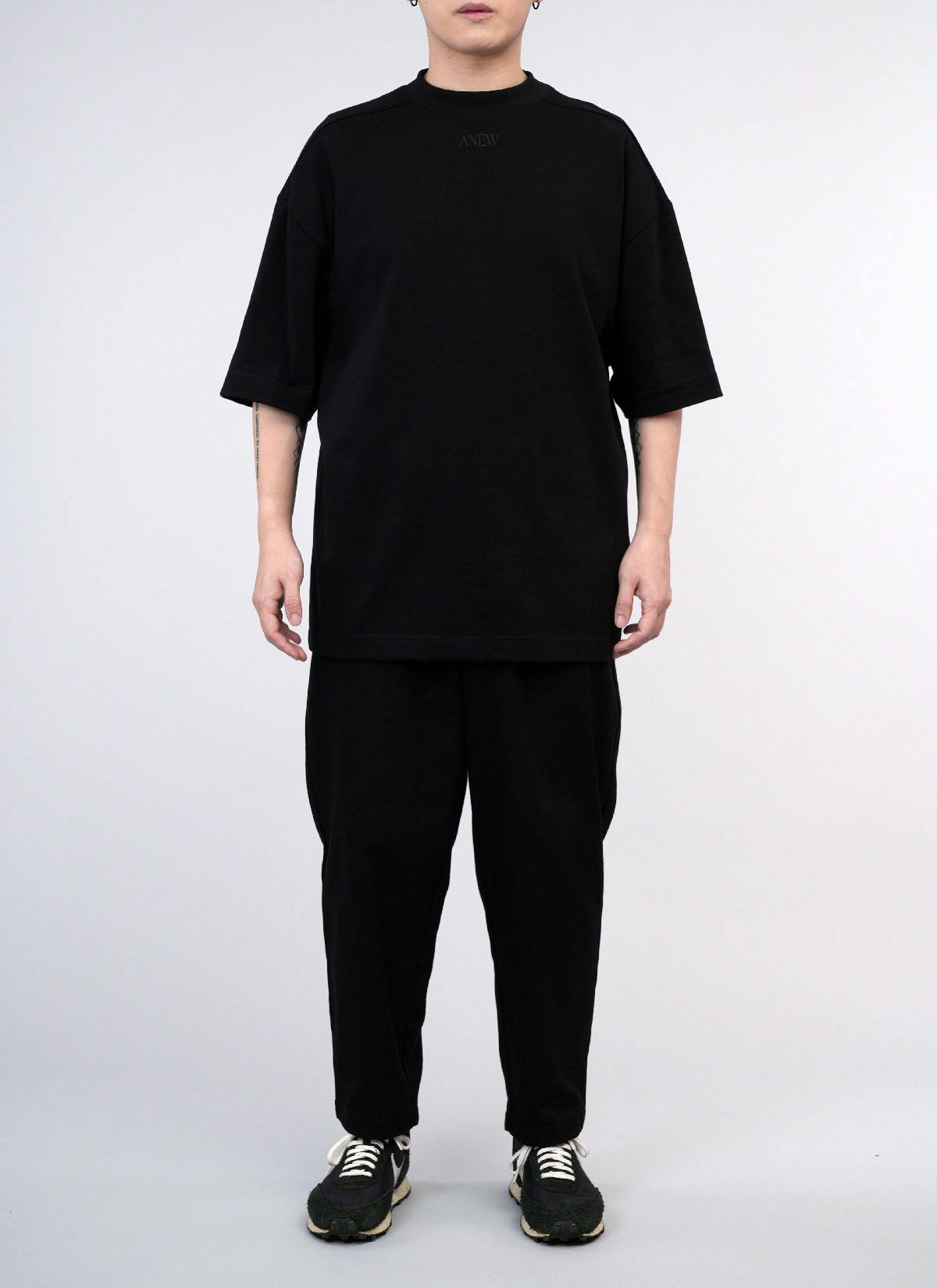 ˝ANEW˝  Relaxed T-Shirt Black/ Black