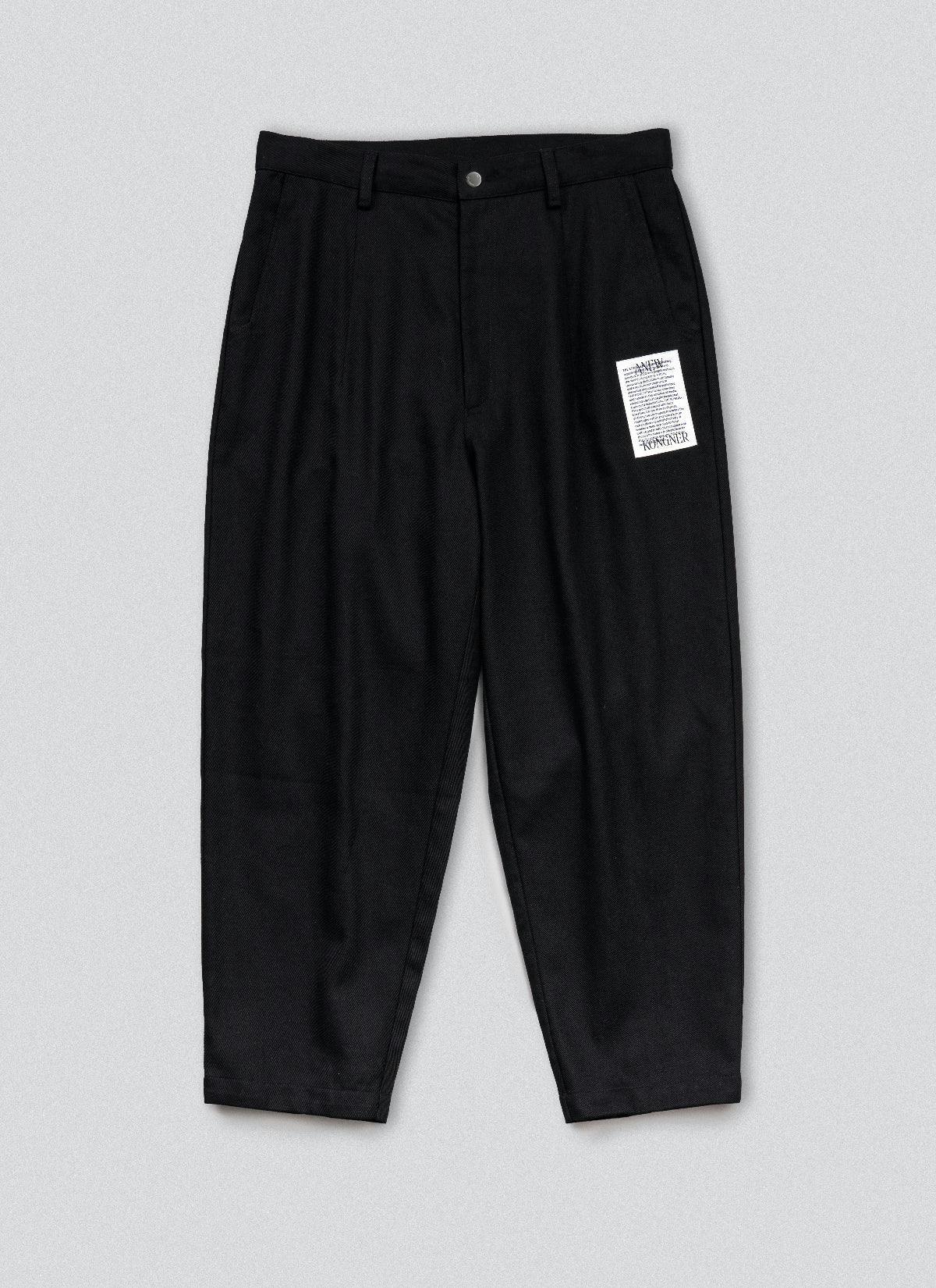 ˝ANEW˝   Baggy Ankle Pants Black