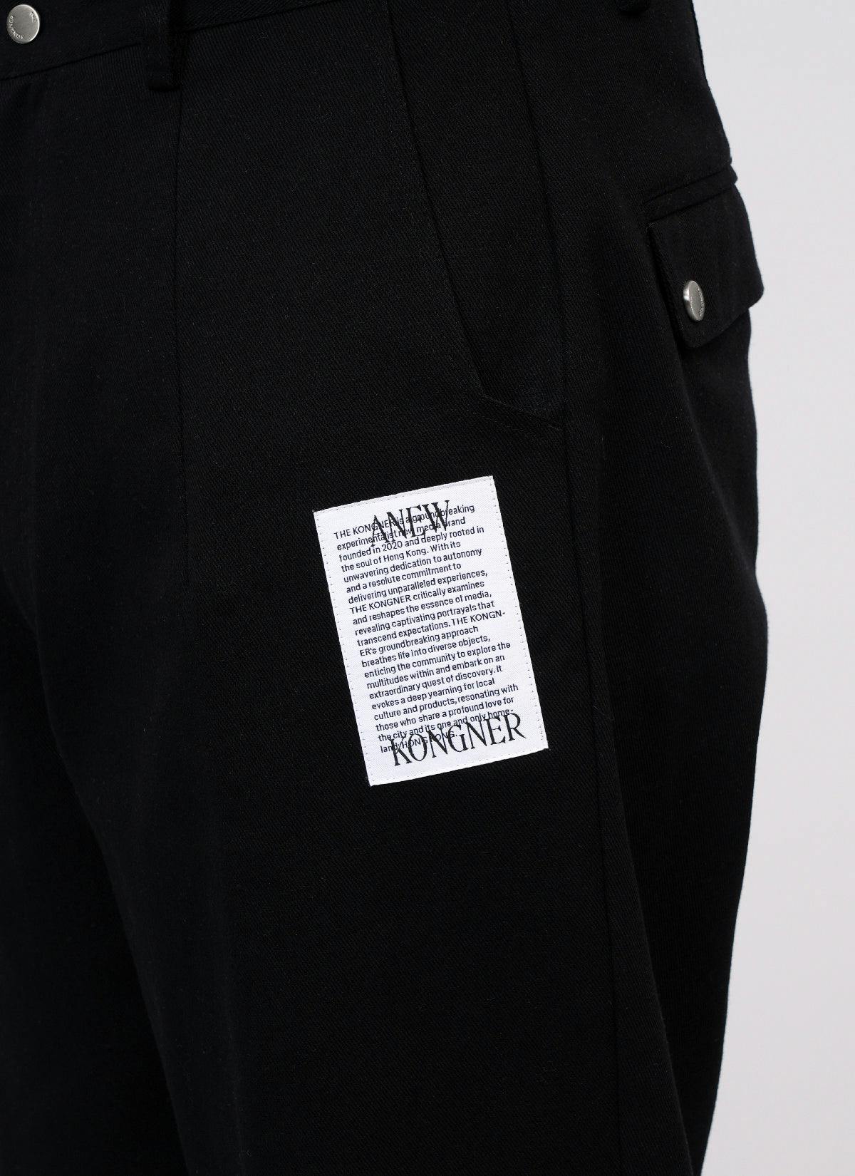 ˝ANEW˝   Baggy Ankle Pants Black