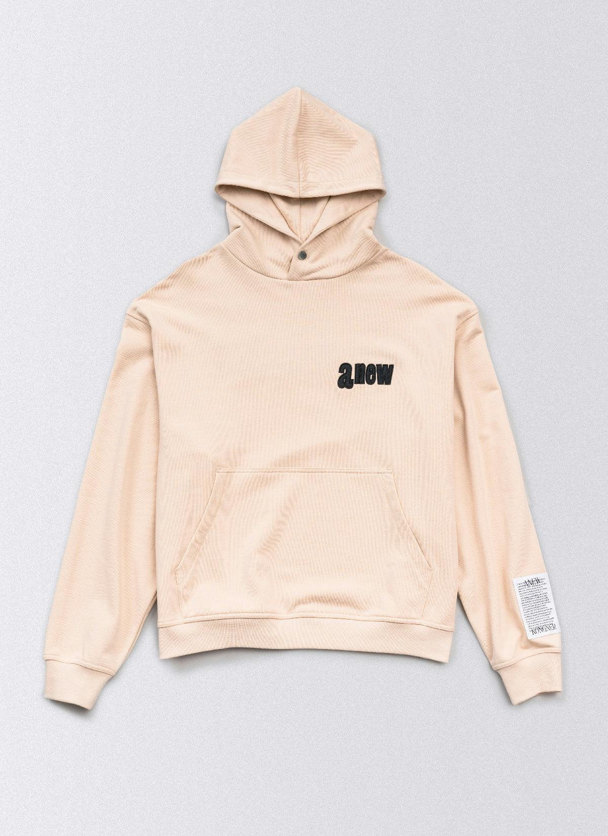 ˝COMMUNITY˝  Relaxed Hoodie Cream