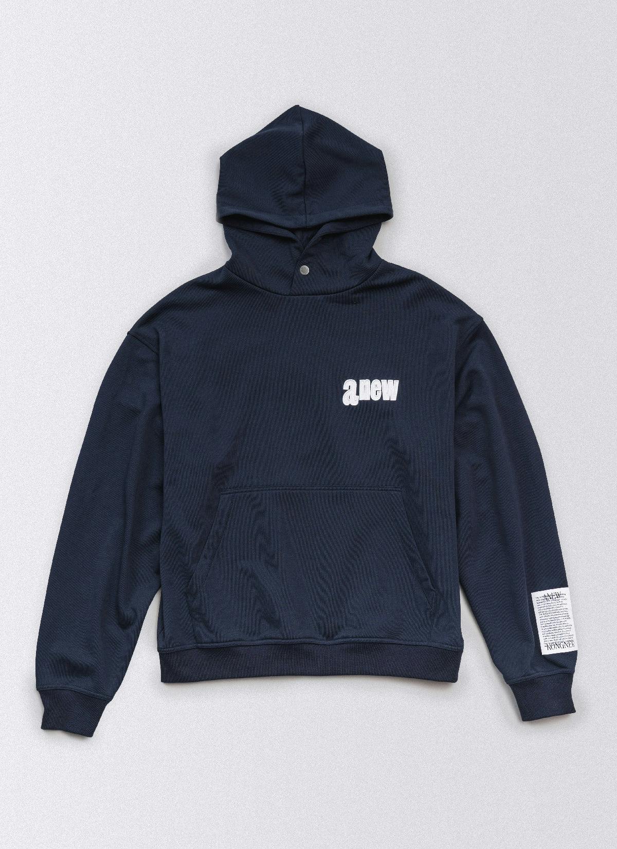 ˝COMMUNITY˝  Relaxed Hoodie Navy Blue