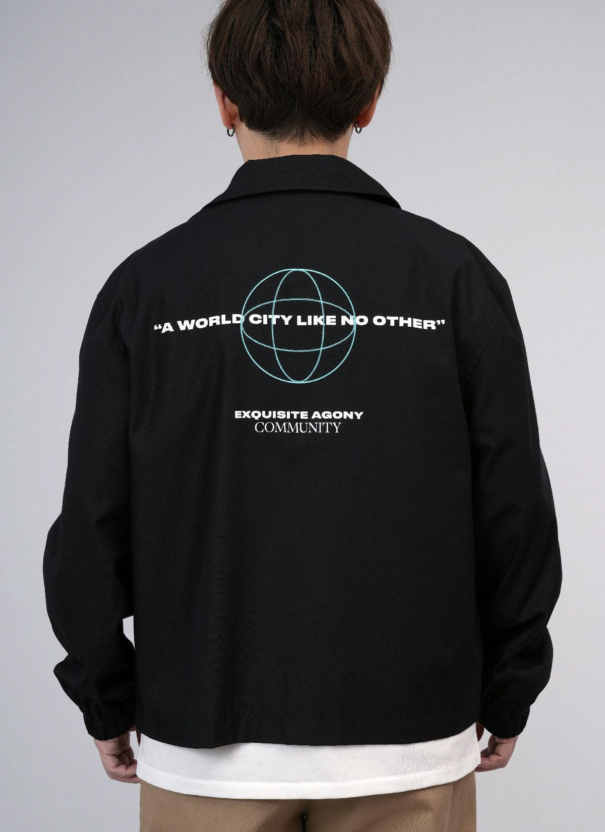˝A WORLD CITY˝ Jacket Black
